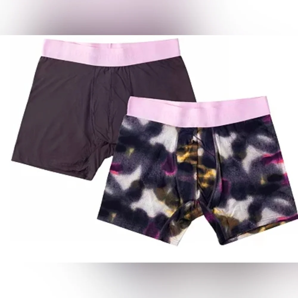 Pair of Thieves Men’s Hustle Boxer Briefs: 2 Pack: PURPLE/GRAY:NEW IN PACKAGE: S